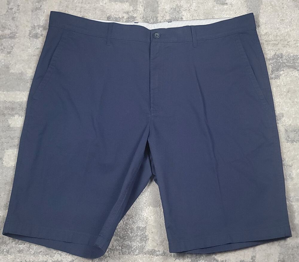 ROWM Men's Blue Stretch Chino Golf Shorts Sz 42x10